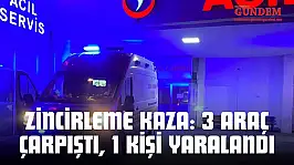 Kastamonu'da Zincirleme Kaza: 3 Araç Çarpıştı, 1 Kişi Yaralandı