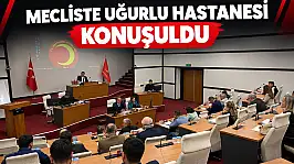 Mecliste Uğurlu Hastanesi Konuşuldu