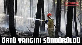 Örtü Yangını Söndürüldü