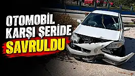 Otomobil Karşı Şeride Savruldu