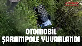 Otomobil Şarampole Yuvarlandı: 2 Yaralı!