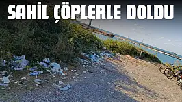 Sahil Çöplerle Doldu