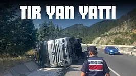 Tır Yan Yattı