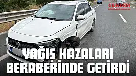 Yağış Kazaları Beraberinde Getirdi