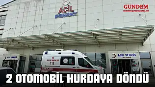 2 Otomobil Hurdaya Döndü, Yaralılar Var!