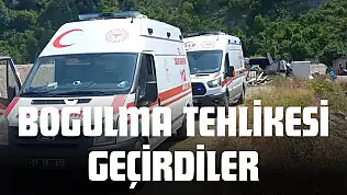 3 Kişi Boğulma Tehlikesi Geçirdi