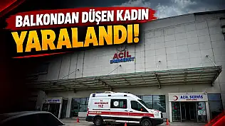 Balkondan Düşen Kadın Yaralandı!