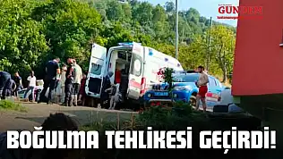 Boğulma Tehlikesi Geçirdi!