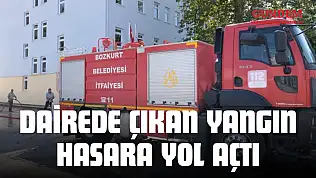 Dairede Çıkan Yangın Hasara Yol Açtı