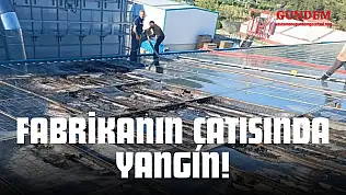 Fabrikanın Çatısında Çıkan Yangın Söndürüldü