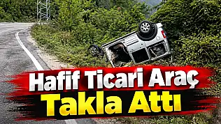 Hafif Ticari Araç Takla Attı