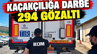 Kaçakçılığa Darbe 294 Gözaltı