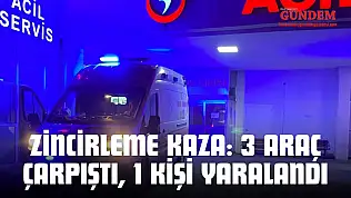 Kastamonu'da Zincirleme Kaza: 3 Araç Çarpıştı, 1 Kişi Yaralandı