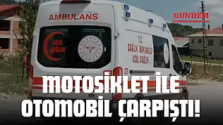 Motosiklet İle Otomobil Çarpıştı! 1 Kişi Yaralandı