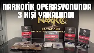 Narkotik Operasyonunda 3 Kişi Yakalandı