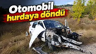 Otomobil Hurdaya Döndü: 2 Yaralı