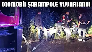 Otomobil Şarampole Yuvarlandı