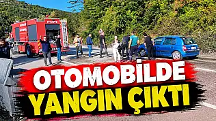 Otomobilde Yangın Çıktı