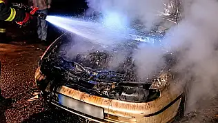 Otomobilde Yangın Çıktı