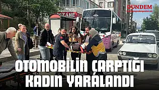 Otomobilin Çarptığı Kadın Yaralandı