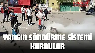 Yangın Söndürme Sistemi Kurdular