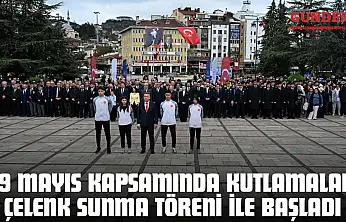 19 Mayıs Kapsamında Kutlamalar Çelenk Sunma Töreni İle Başladı