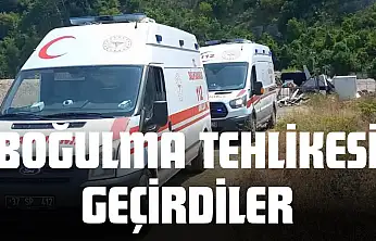 3 Kişi Boğulma Tehlikesi Geçirdi