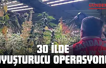 30 İlde Uyuşturucu Operasyonu: 518 Kilogram Uyuşturucu Ele Geçirildi