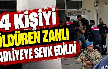 4 Kişiyi Öldüren Zanlı Adliyeye Sevk Edildi