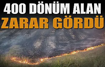 400 Dönüm Alan Zarar Gördü