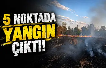 5 Noktada Yangın Çıktı!