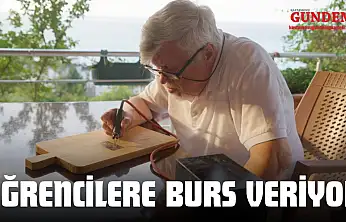 Ahşap Yakma Sanatıyla Öğrencilere Burs Veriyor