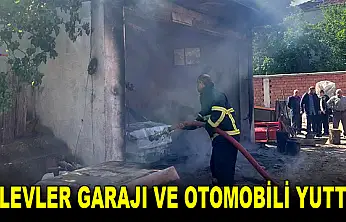 ALEVLER GARAJI VE OTOMOBİLİ YUTTU