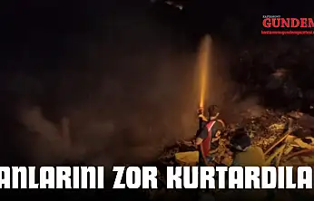 Alevlerden Pencereden Atlayarak Kurtuldular