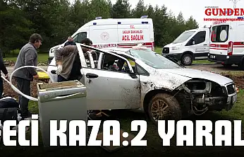 Ankara-Kastamonu Yolunda Feci Kaza: Araçta Sıkışan Çift Güçlükle Kurtarıldı