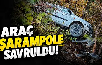 Araç Şarampole Savruldu!