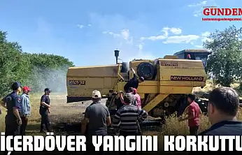 Biçerdöver Yangını Korkuttu!
