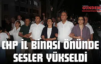 CHP İl Binası Önünde Sesler Yükseldi