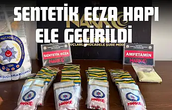 Çok Sayıda Sentetik Ecza Hapı Ele Geçirildi