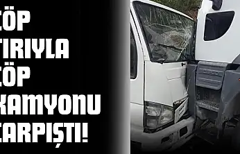 Çöp Tırıyla Çöp Kamyonu Çarpıştı!