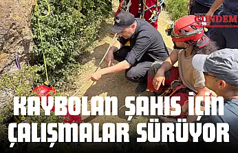Define Ararken Kaybolan Şahıs İçin Çalışmalar Sürüyor