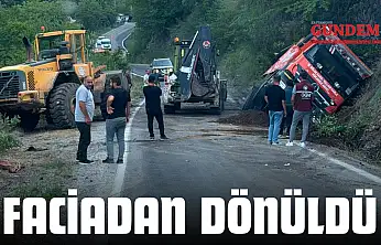 Doğanyurt Yolunda Faciadan Dönüldü