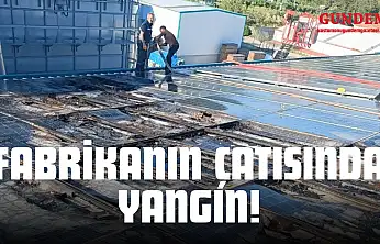 Fabrikanın Çatısında Çıkan Yangın Söndürüldü