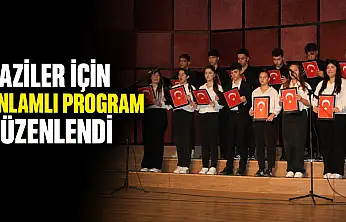 Gaziler İçin Anlamlı Program Düzenlendi
