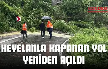 Heyelanla Kapanan Yol Yeniden Açıldı