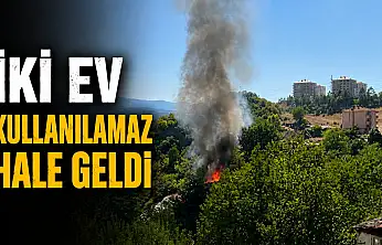 İki Ev Kullanılamaz Hale Geldi