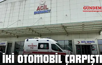 İki Otomobil Çarpıştı