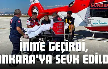 İnme Geçirdi, Helikopterle Ankara'ya Sevk Edildi