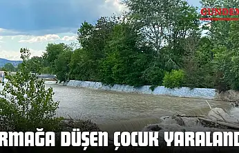 Irmağa Düşen Çocuk Yaralandı