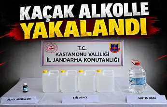 Kaçak Alkolle Yakalandı
